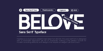 Belove Font Poster 1