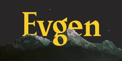 Evgen Font Poster 1