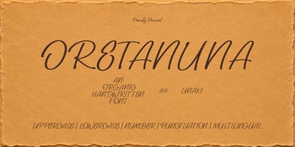 Oretanuna Font Poster 1