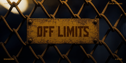 Burn Out Font Poster 2