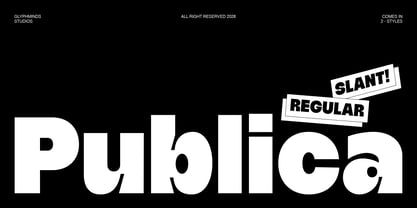 Publice Font Poster 1