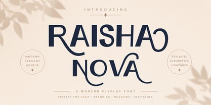 Raisha Nova Font Poster 1