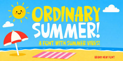 Ordinary Summer Font Poster 1