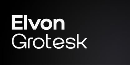 Elvon Grotesk Font Poster 1