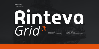 Rinteva Grid Font Poster 1