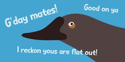 Sitting Duck Pro Font Poster 4