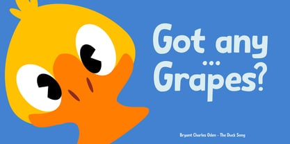 Sitting Duck Pro Font Poster 2