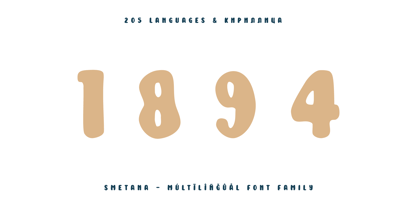 Smetana Font Poster 12