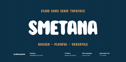 Smetana Font Poster 1