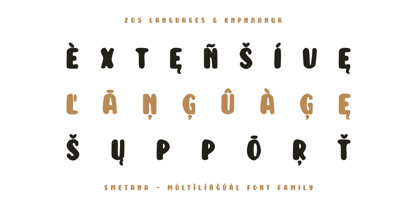 Smetana Font Poster 3