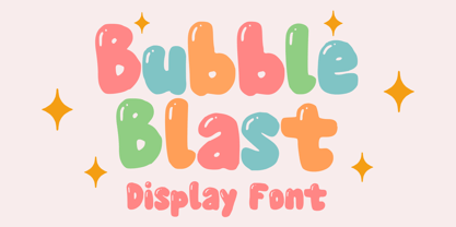 Bubble Blast Font Poster 1