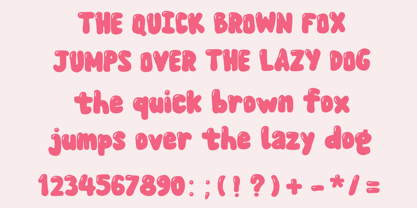 Bubble Blast Font Poster 4