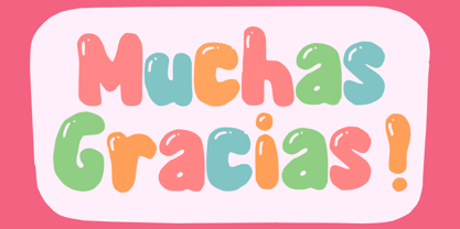 Bubble Blast Font Poster 5