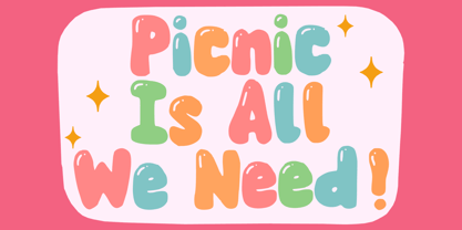 Bubble Blast Font Poster 3
