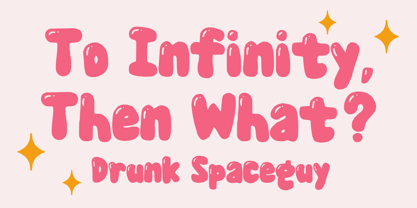 Bubble Blast Font Poster 2