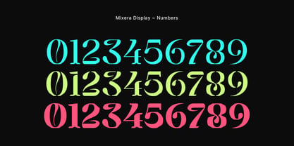 Mixera Font Poster 8