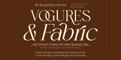 Vogures Fabric Font Poster 1