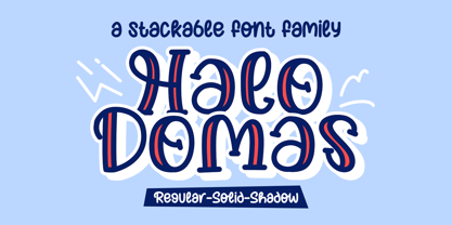 Halo Domas Solid Font Poster 1