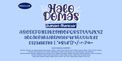 Halo Domas Solid Font Poster 5
