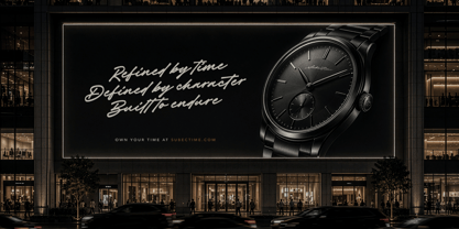 Master Signature Font Poster 6