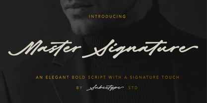 Master Signature Font Poster 1