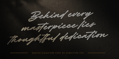 Master Signature Font Poster 8