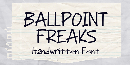 Ballpoint Freaks Font Poster 1