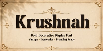 Krushnah Font Poster 1