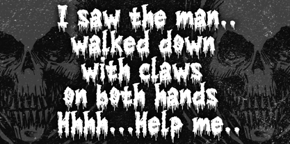 Bloody Black Metal Font Poster 5
