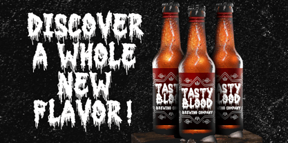 Bloody Black Metal Font Poster 4