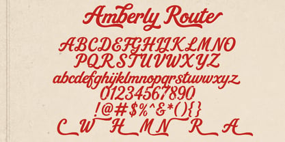 Amberly Route Font Poster 6
