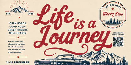 Amberly Route Font Poster 2
