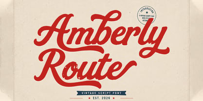 Amberly Route Font Poster 1