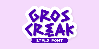 Gros Creak Font Poster 1