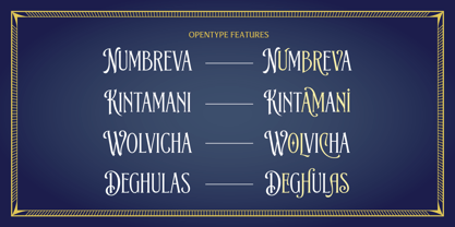 Blacknose Font Poster 8