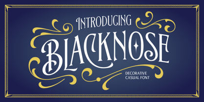 Blacknose Font Poster 1
