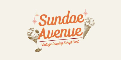 Sundae Avenue Font Poster 1