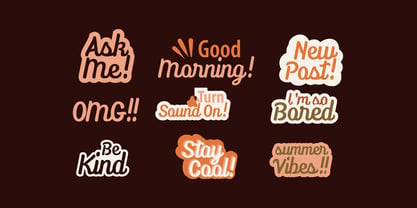 Sundae Avenue Font Poster 6
