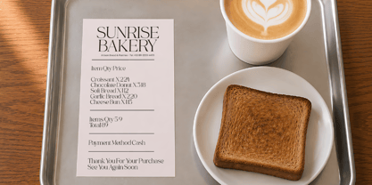 Collection Morning Font Poster 4