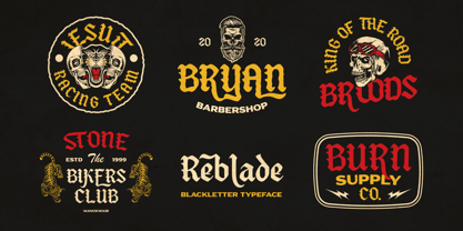 Reblade Font Poster 9