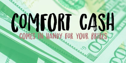 Comfort Cash Font Poster 1