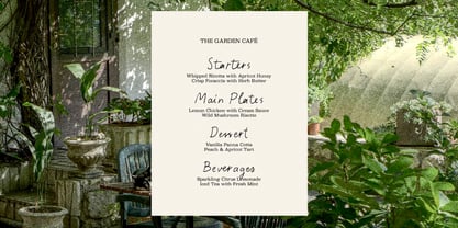 Apricot Moon Garden Font Poster 5