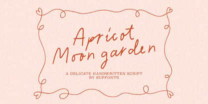 Apricot Moon Garden Font Poster 1