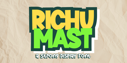 Richu Mast Font Poster 1