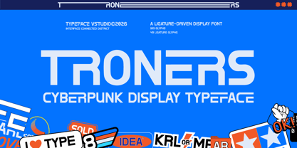 ID Troners Font Poster 1