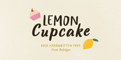 Lemon Cupcake Font Poster 1