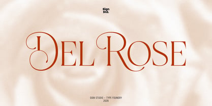 Del Rose Font Poster 1