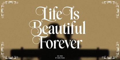 Del Rose Font Poster 6