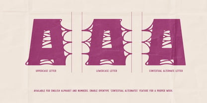 Gooey Slimy Font Poster 4