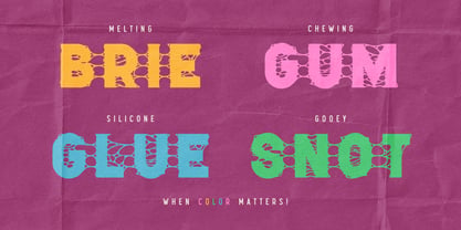 Gooey Slimy Font Poster 3